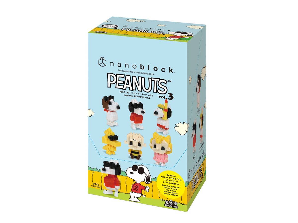 Nanoblock mininano Series PEANUTS vol.3 "PEANUTS", Blind Box of 6 | 4972825224038