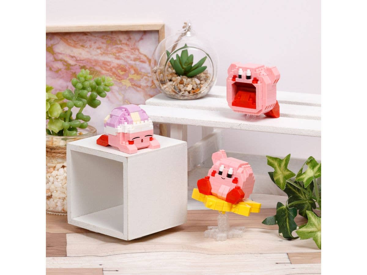 Nanoblock Character Collection Series Inhaling Kirby "Kirby" | 4972825227497