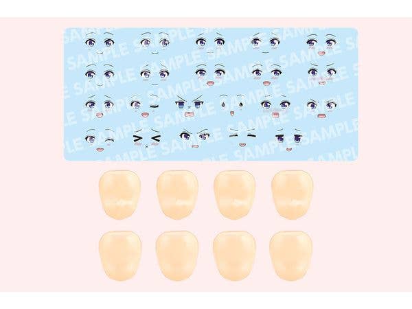 KOTOBUKIYA CUSTOMIZED FACE & DECAL SET Vol.10 [DESIGNED BY RAGHO FOR RITSUKA SAEKI A] | 4934054076536