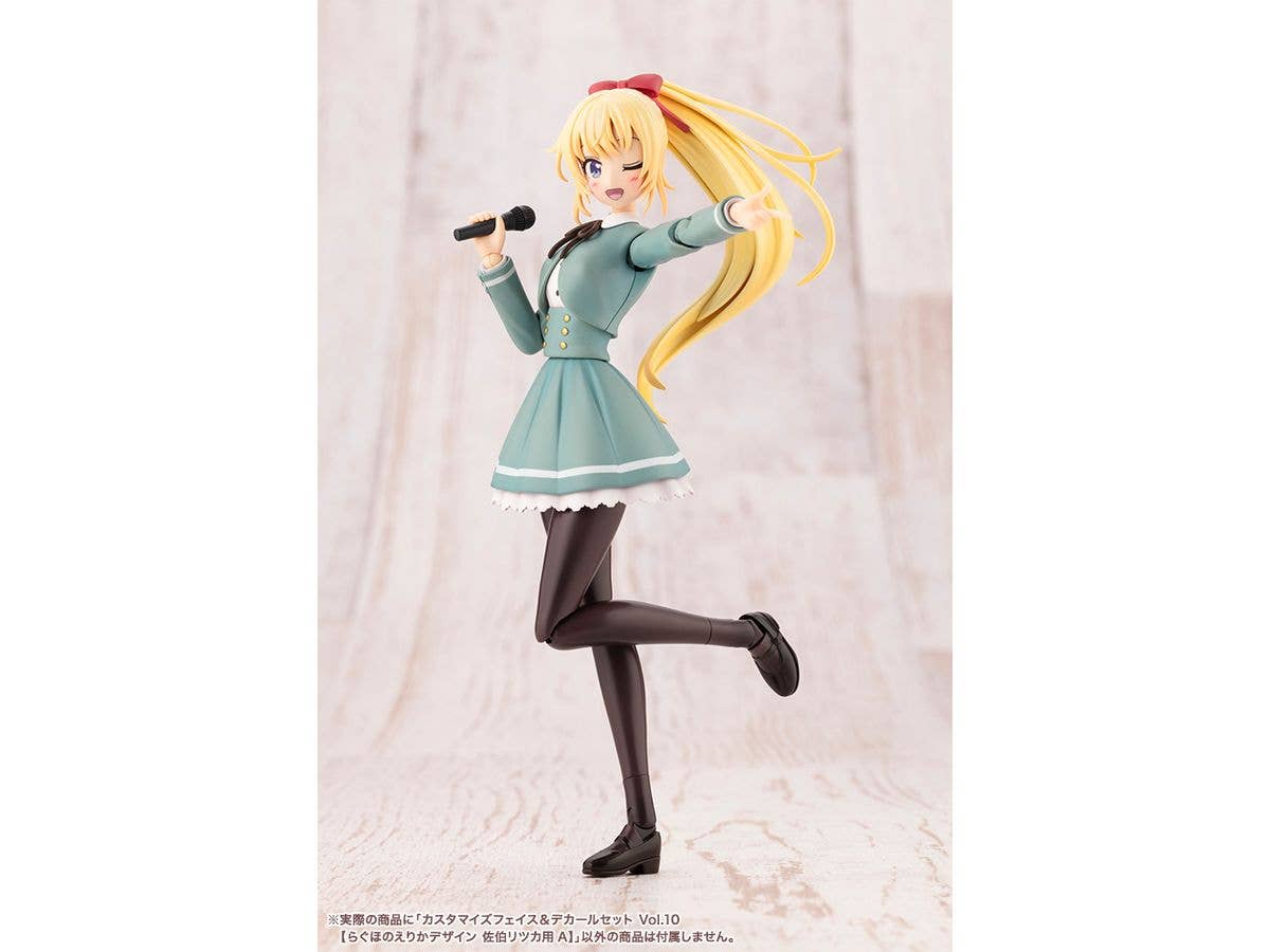 KOTOBUKIYA CUSTOMIZED FACE & DECAL SET Vol.10 [DESIGNED BY RAGHO FOR RITSUKA SAEKI A] | 4934054076536