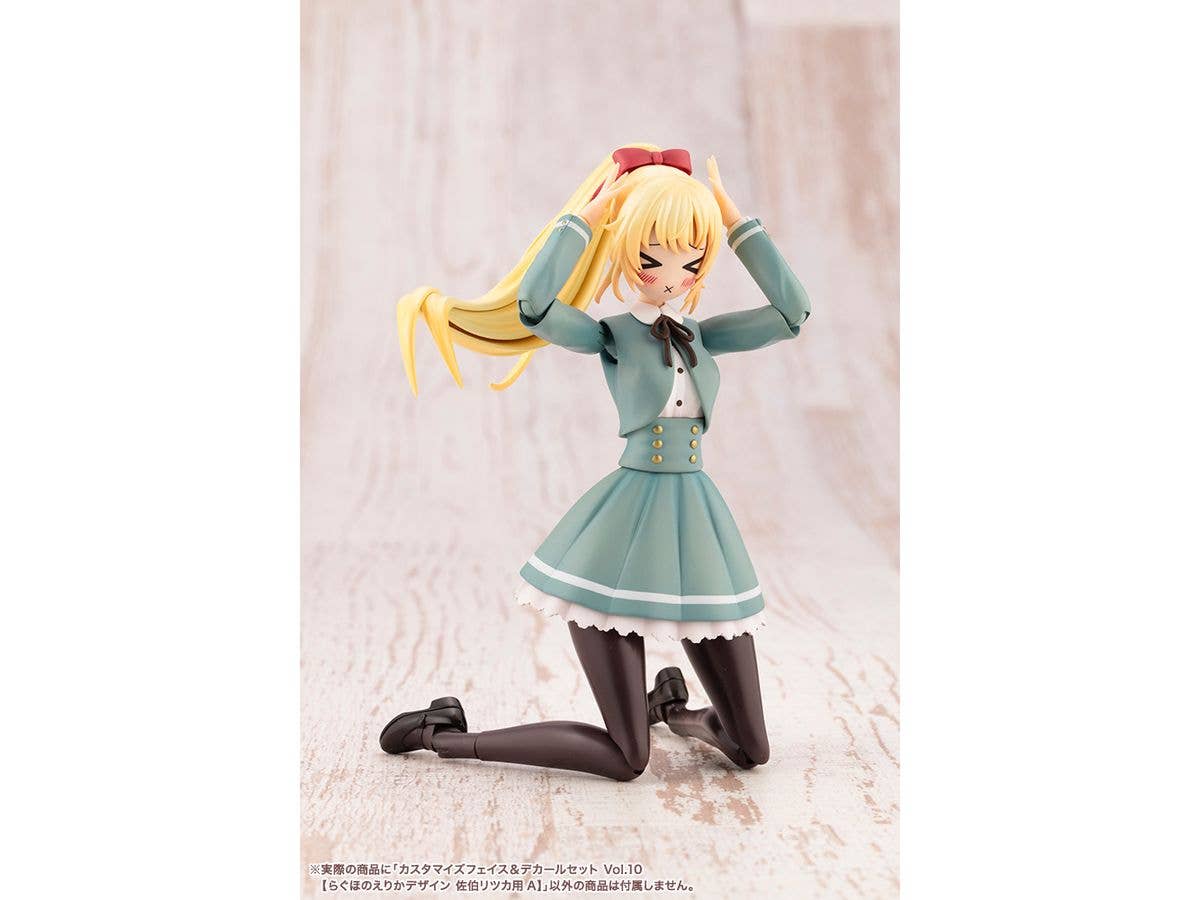 KOTOBUKIYA CUSTOMIZED FACE & DECAL SET Vol.10 [DESIGNED BY RAGHO FOR RITSUKA SAEKI A] | 4934054076536