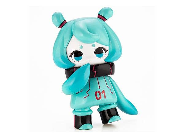 Kotobukiya Hinomoto Heavy Industries Series Ocean Exploration Robot Denshitako No.3 [Hatsune Miku Color Ver.], Pre-Painted PVC Action Figure | 4934054046263