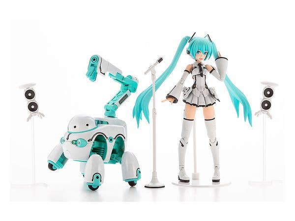 Kotobukiya Frame Arms Girl Series Frame Music Girl Hatsune Miku [Maruttoys Ver.] & Tamotu [Miku Ver.], Action Figure Kit | 4934054042326