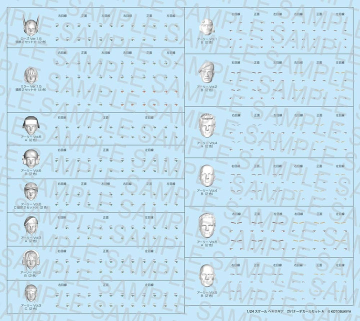 Kotobukiya 1/24 Hexa Gear Series Governor Decal Set Type-A | 4934054044429