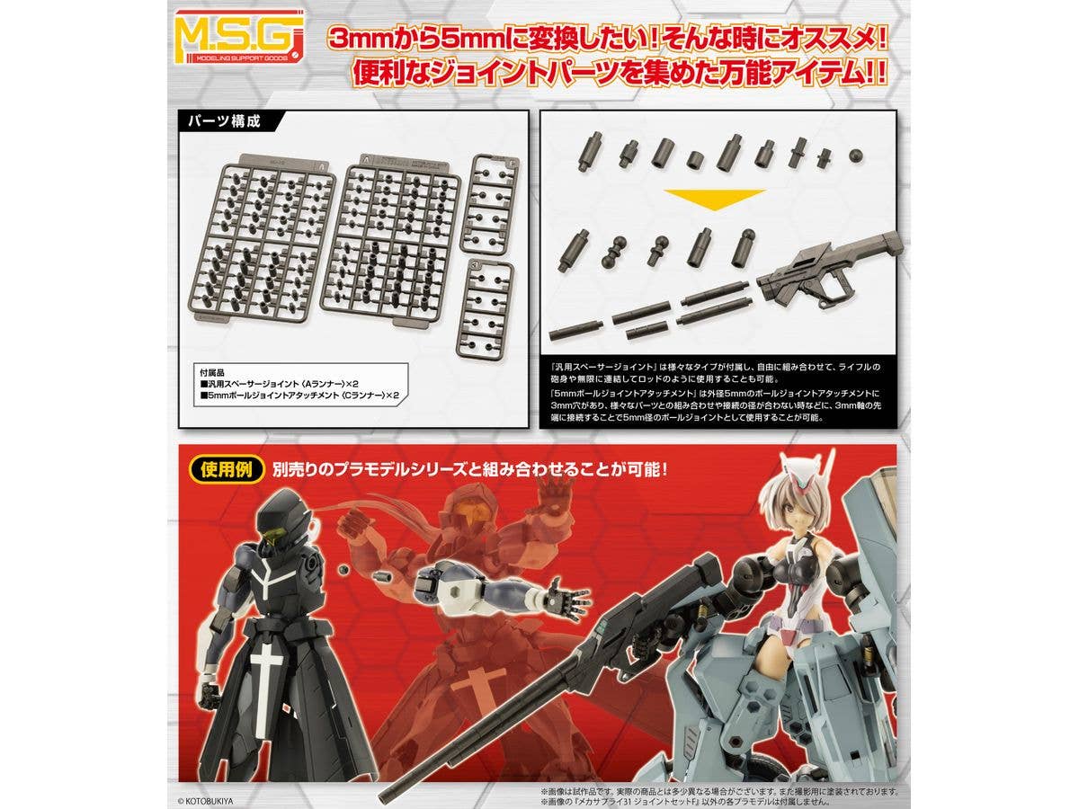 KOTOBUKIYA MECHA SUPPLY 31 JOINT SET Type F | 4934054066315