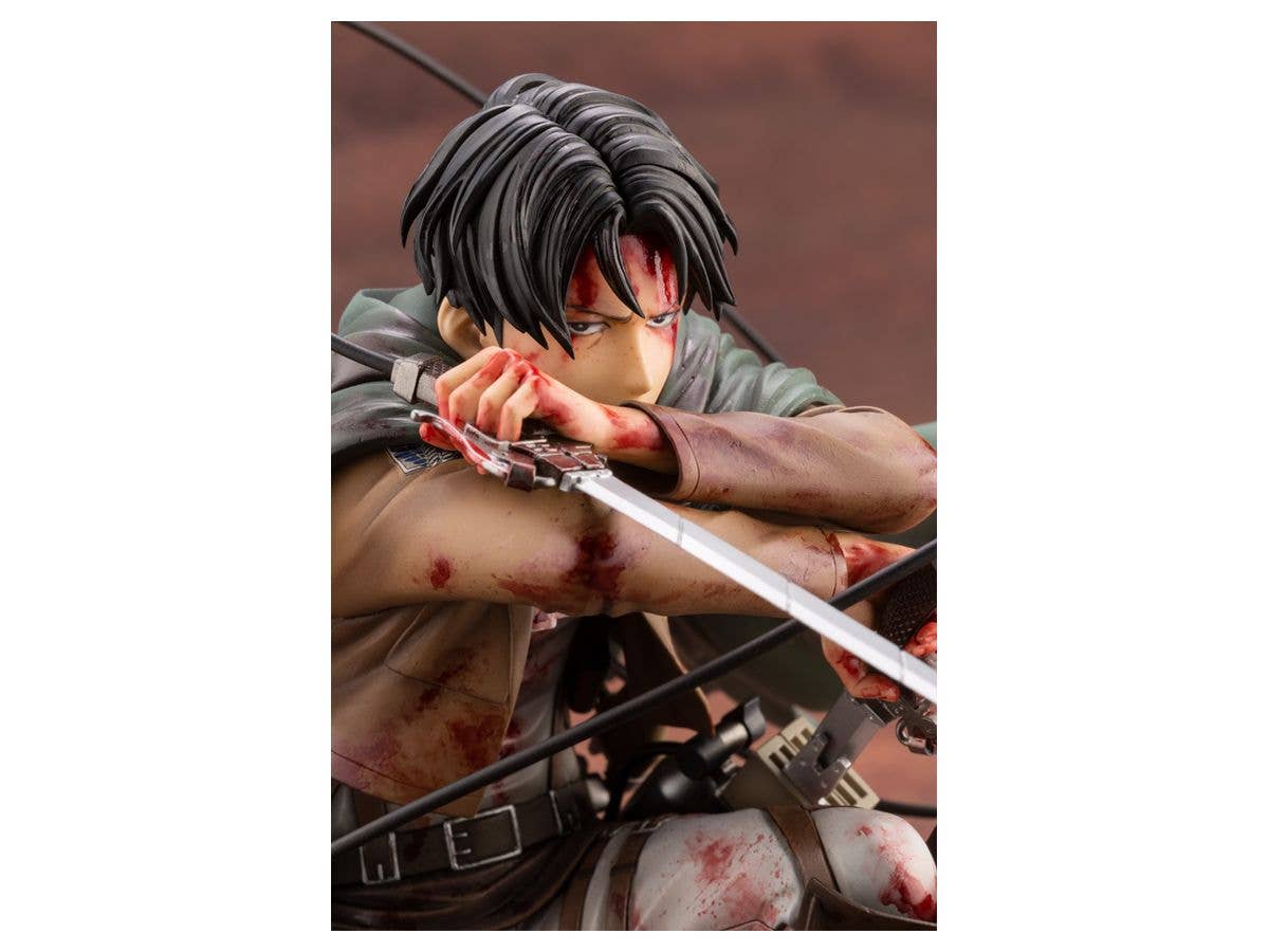 Kotobukiya 1/7 Attack on Titan Series ARTFX J Levi Fortitude ver., Pre-Painted PVC Statue | 4934054016945