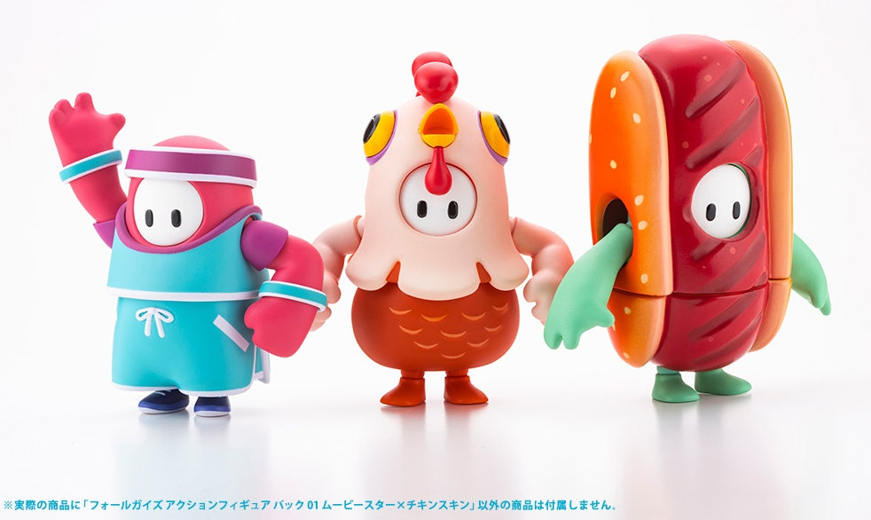 KOTOBUKIYA FALL GUYS ULTIMATE KNOCKOUT Action Figure pack 01: Movie Star/Chicken Costume