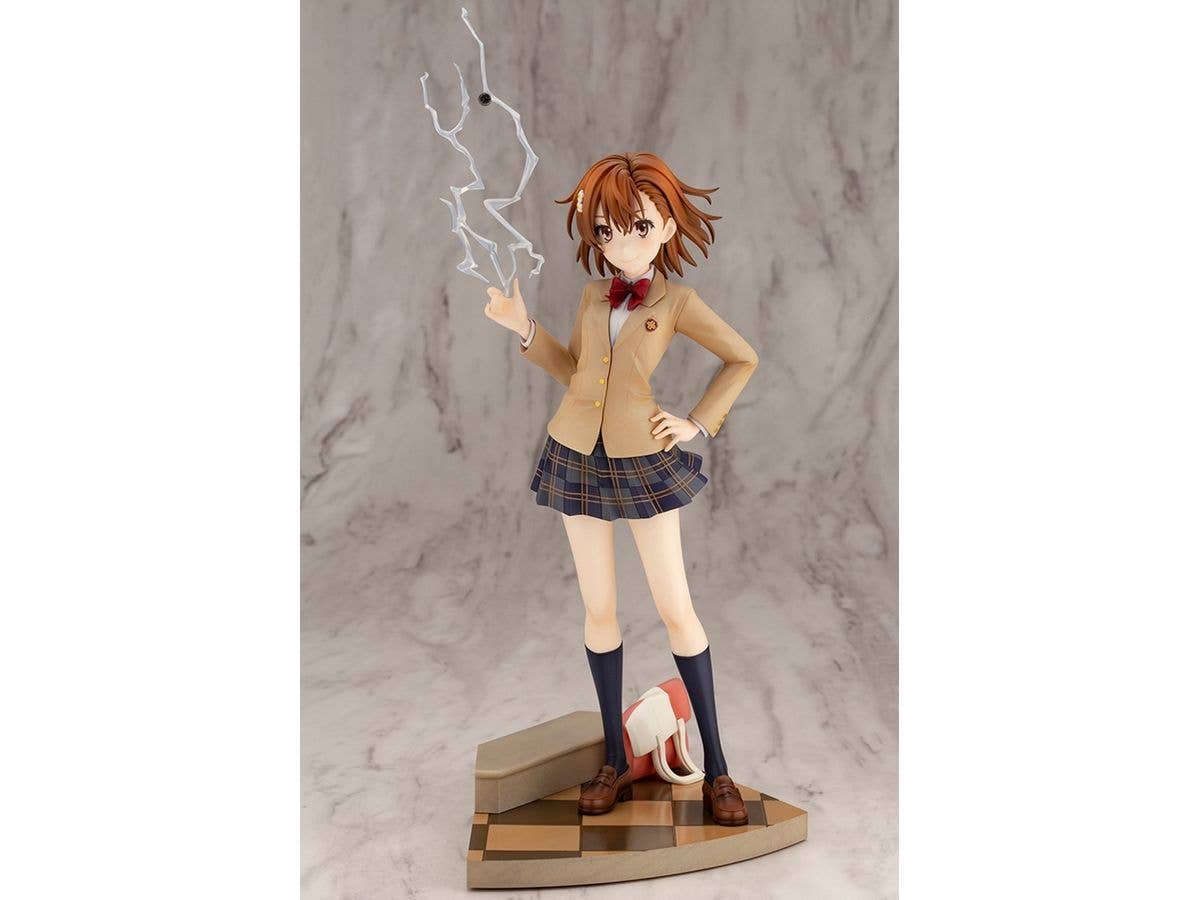 Kotobukiya 1/7 A Certain Scientific Railgun T Series Misaka Mikoto 15th Anniversary Ver., Pre-Painted PVC Statue | 4934054036493