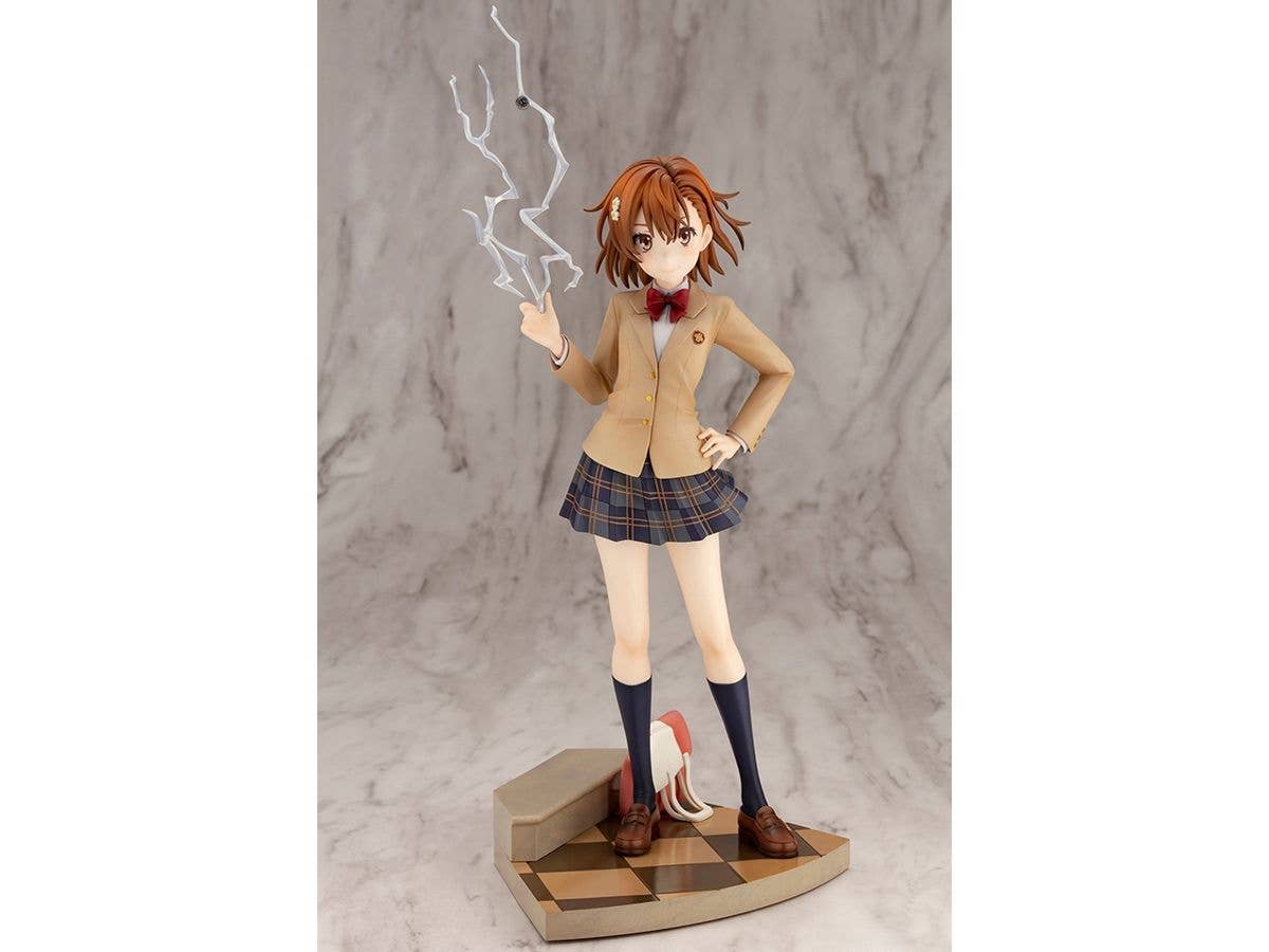 Kotobukiya 1/7 A Certain Scientific Railgun T Series Misaka Mikoto 15th Anniversary Ver., Pre-Painted PVC Statue | 4934054036493