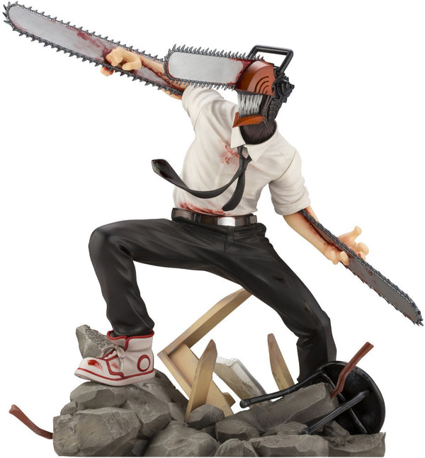Kotobukiya 1/8 Chainsaw Man Series ARTFX J Chainsaw Man, Pre-Painted PVC Statue