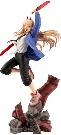 Kotobukiya 1/8 Chainsaw Man Series ARTFX J Power, Pre-Painted PVC Statue | 4934054037759