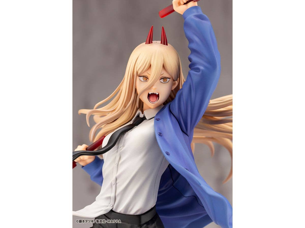 Kotobukiya 1/8 Chainsaw Man Series ARTFX J Power, Pre-Painted PVC Statue | 4934054037759