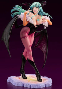 Kotobukiya 1/7 Darkstalkers Series Morrigan Bishoujo, Pre-Painted PVC Statue | 4934054028795