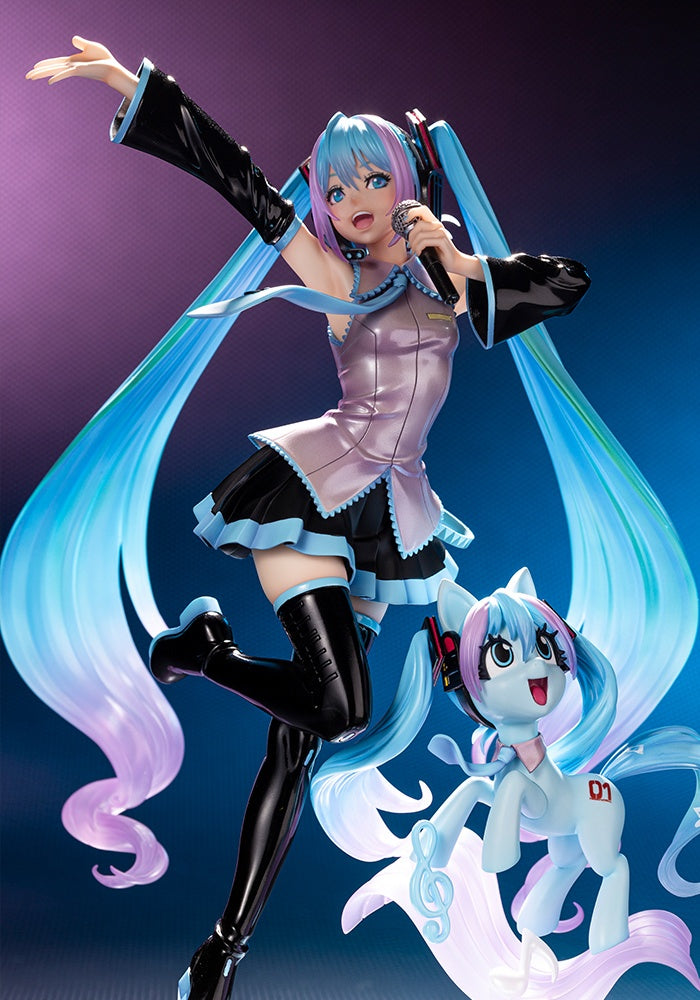 Kotobukiya 1/7 Hatsune Miku Feat. My Little Pony Bishoujo Statue, Pre-Painted PVC Statue - P-REX Hobby