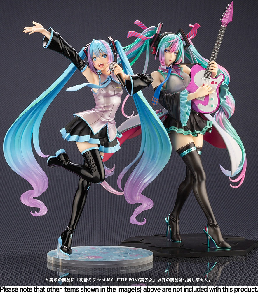 Kotobukiya 1/7 Hatsune Miku Feat. My Little Pony Bishoujo Statue, Pre-Painted PVC Statue - P-REX Hobby