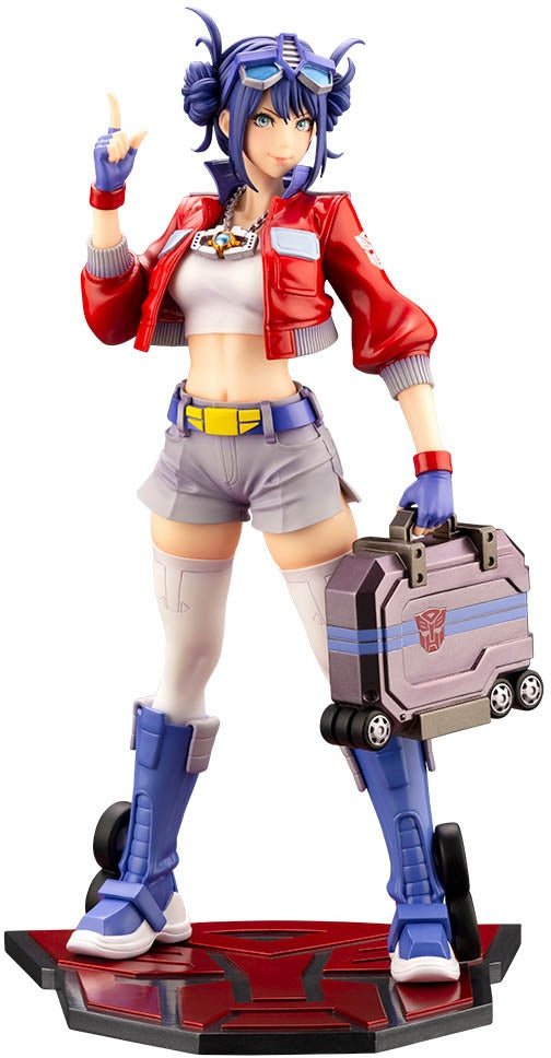 Kotobukiya 1/7 Transformers Series Optimus Prime Bishoujo, Pre-Painted PVC Statue