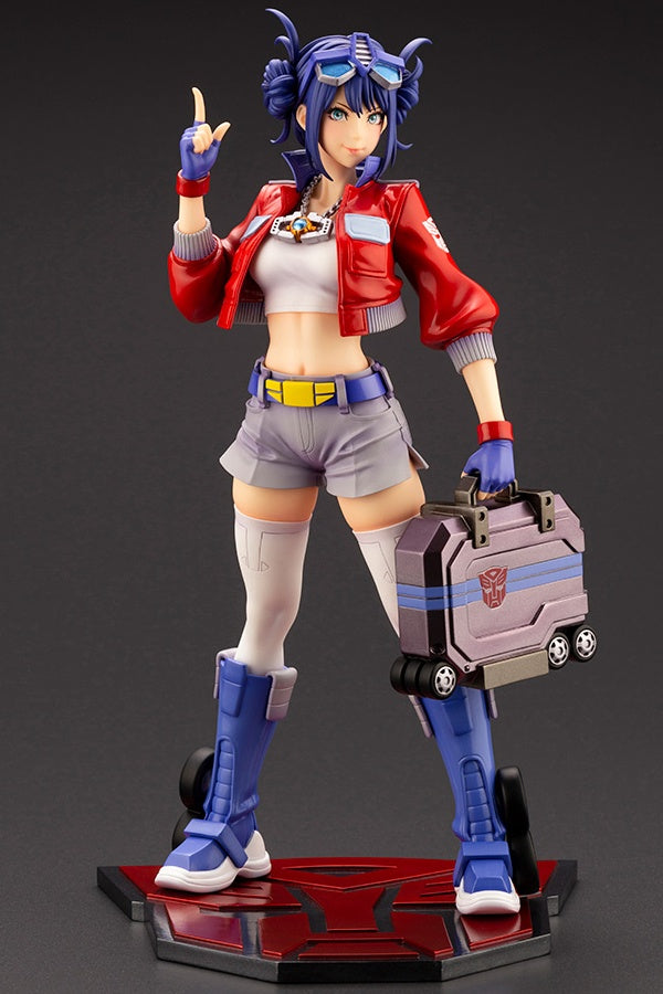 Kotobukiya 1/7 Transformers Series Optimus Prime Bishoujo, Pre-Painted PVC Statue