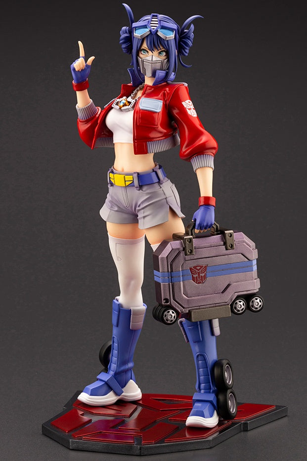Kotobukiya 1/7 Transformers Series Optimus Prime Bishoujo, Pre-Painted PVC Statue
