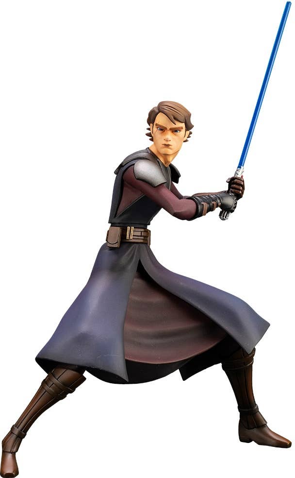 Kotobukiya 1/10 Star Wars Series Artfx+ Anakin Skywalker - The Clone Wars Version, Pre-painted PVC Statue | 4934054036301