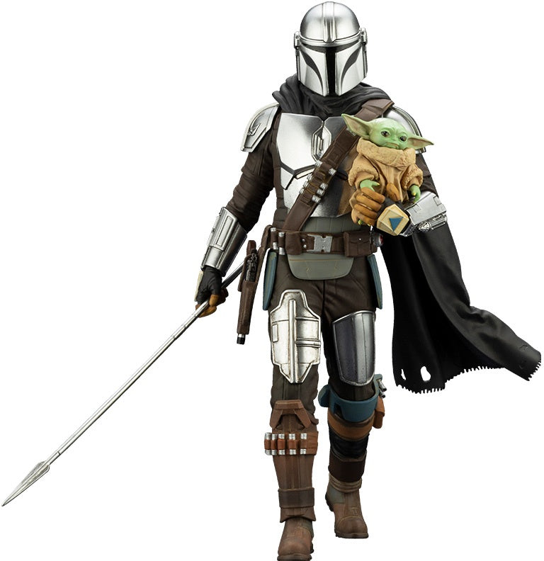 KOTOBUKIYA ARTFX+ MANDALORIAN & GROGU with Beskar Staff(190526042827) - P-REX Hobby