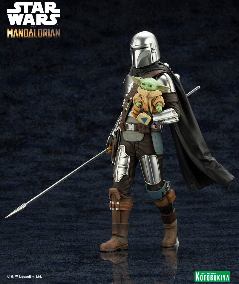 KOTOBUKIYA ARTFX+ MANDALORIAN & GROGU with Beskar Staff(190526042827) - P-REX Hobby