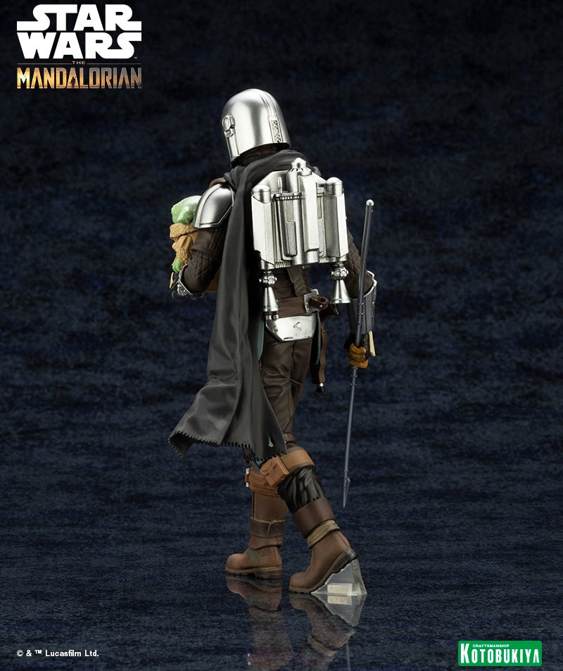 KOTOBUKIYA ARTFX+ MANDALORIAN & GROGU with Beskar Staff(190526042827) - P-REX Hobby