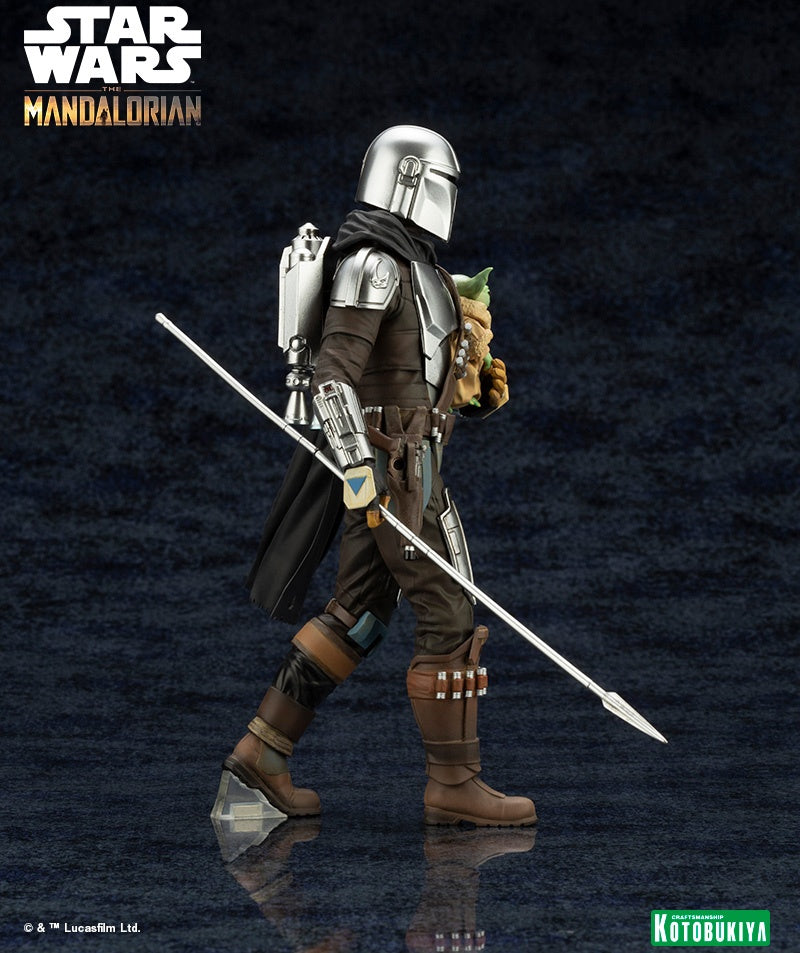 KOTOBUKIYA ARTFX+ MANDALORIAN & GROGU with Beskar Staff(190526042827) - P-REX Hobby