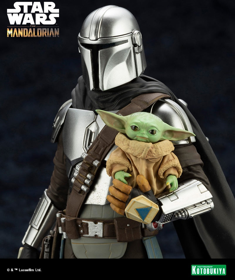 KOTOBUKIYA ARTFX+ MANDALORIAN & GROGU with Beskar Staff(190526042827) - P-REX Hobby