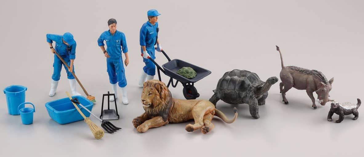 Kaiyodo [KAIYODO] [UNPAINTED] ARTPLA keeper and lion set BOX version | 4537807190086