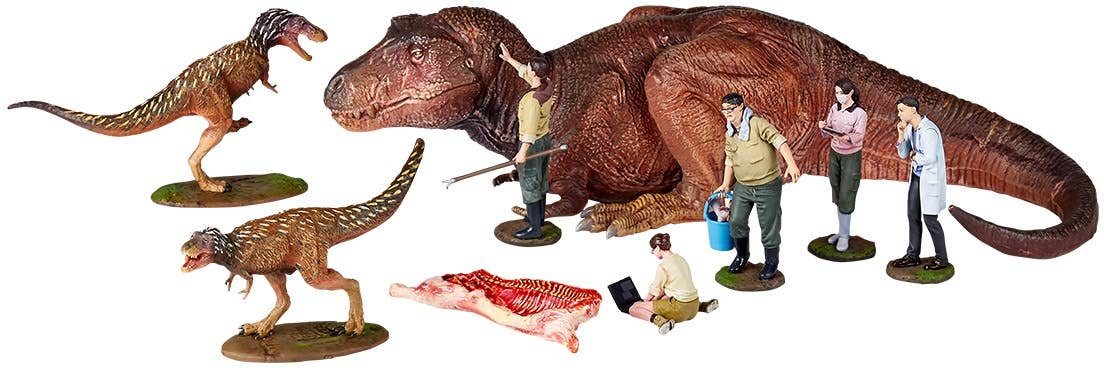 Kaiyodo [KAIYODO] [UNPAINTED] ARTPLA Researcher and Tyrannosaurus Set | 4537807190222