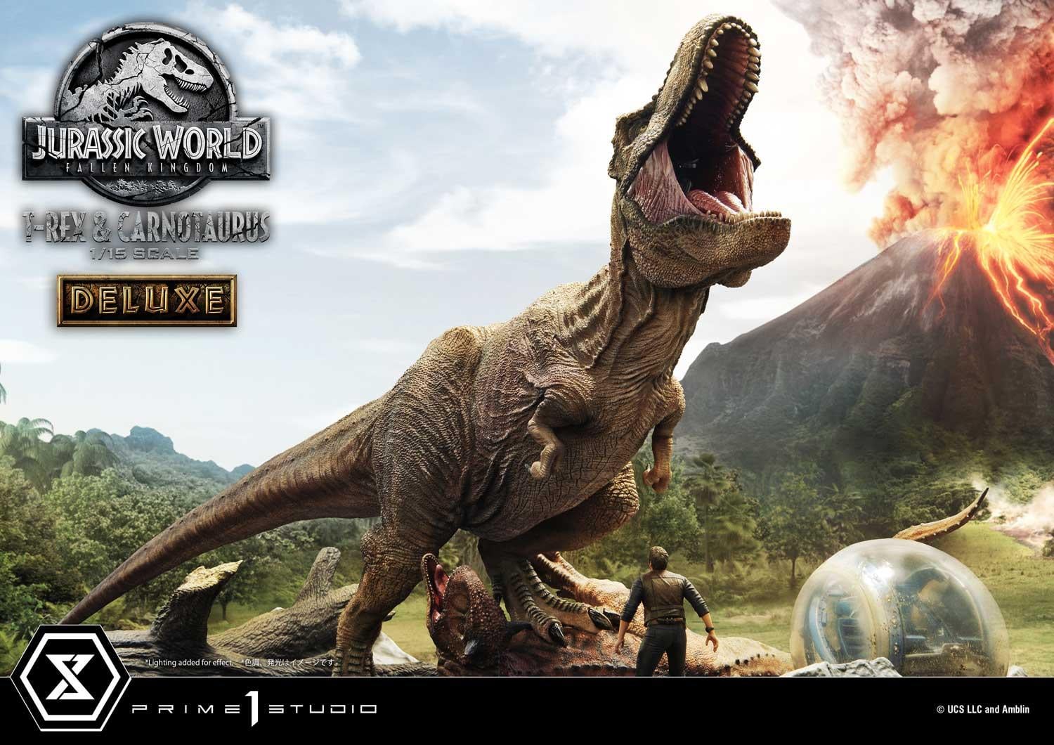 Legacy Museum Collection Jurassic World: Fallen Kingdom (Film) Tyrannosaurus-Rex & Carnotaurus 1/15 scale Deluxe Version