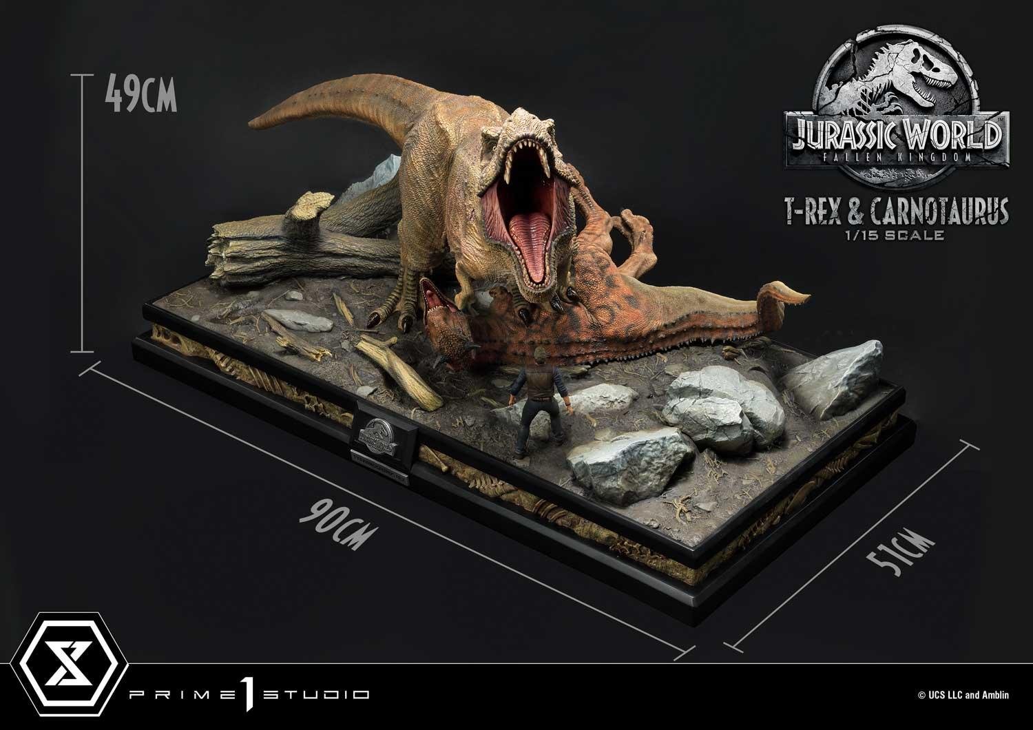 Legacy Museum Collection Jurassic World: Fallen Kingdom (Film) Tyrannosaurus-Rex & Carnotaurus 1/15 scale Deluxe Version