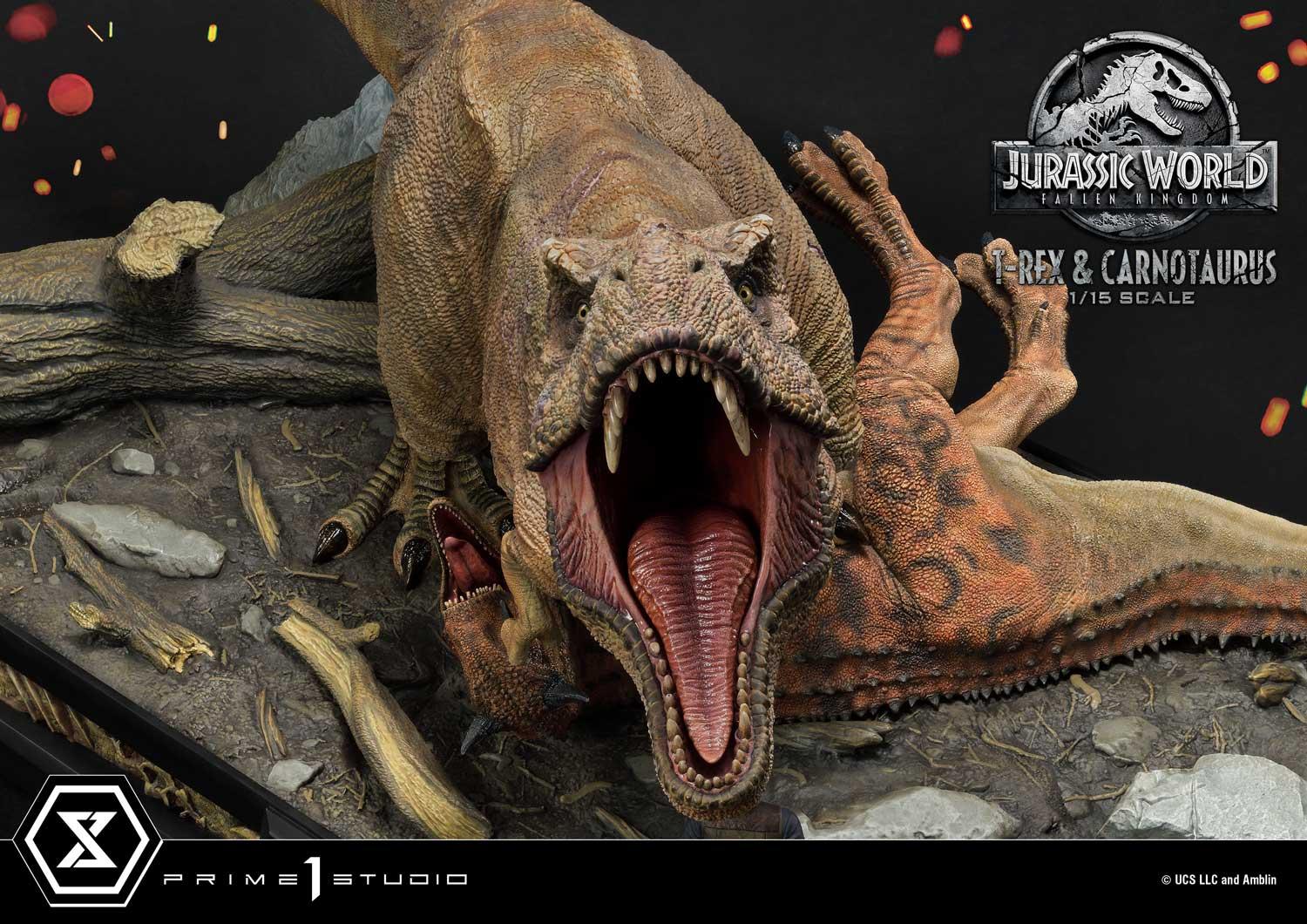 Legacy Museum Collection Jurassic World: Fallen Kingdom (Film) Tyrannosaurus-Rex & Carnotaurus 1/15 scale Deluxe Version