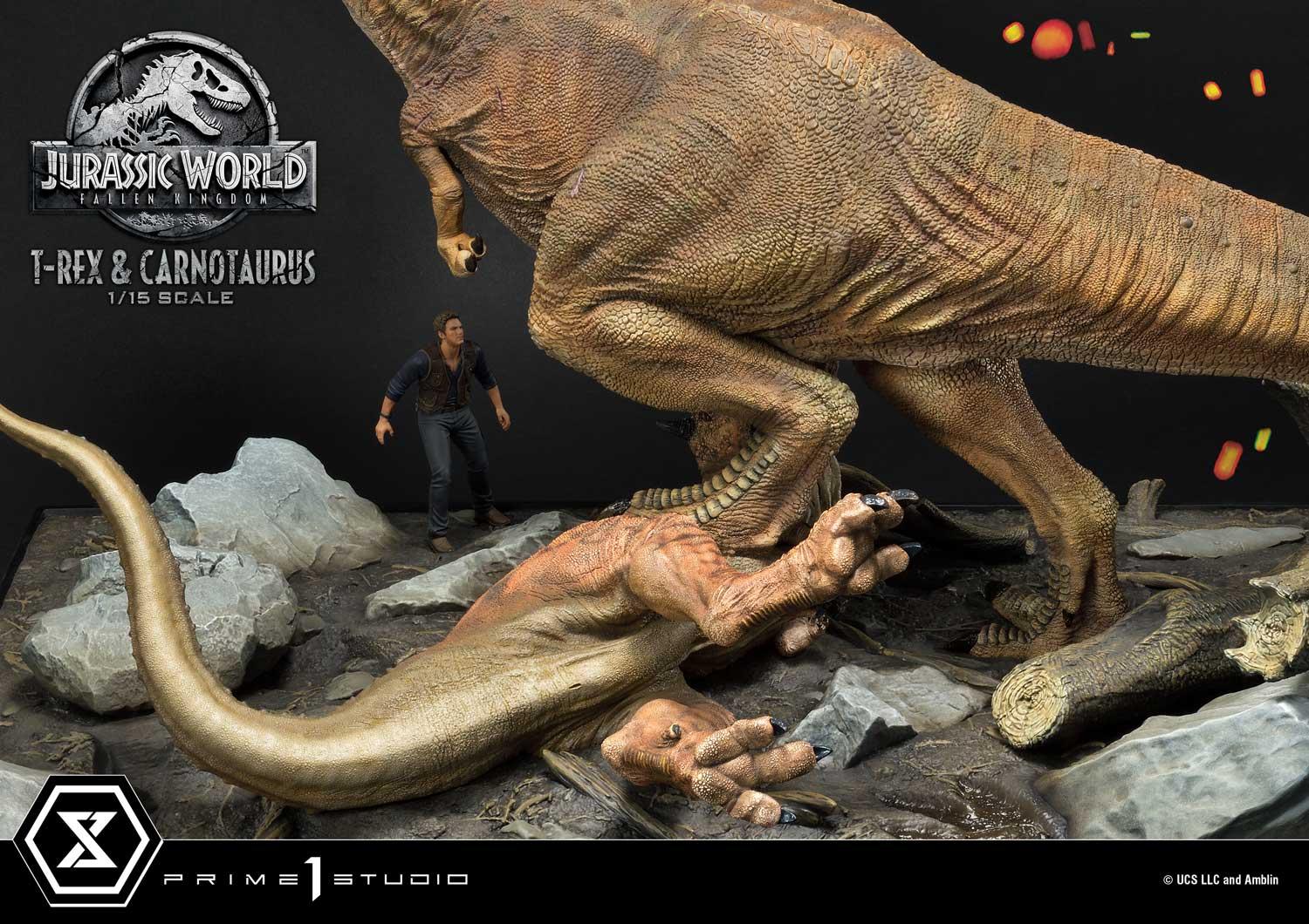Legacy Museum Collection Jurassic World: Fallen Kingdom (Film) Tyrannosaurus-Rex & Carnotaurus 1/15 scale Deluxe Version