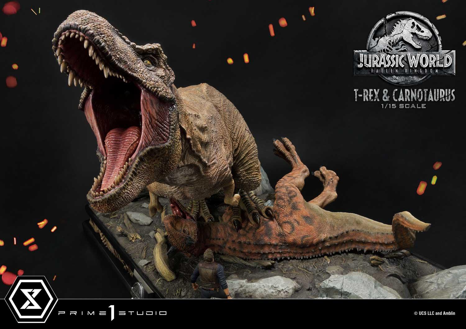 Legacy Museum Collection Jurassic World: Fallen Kingdom (Film) Tyrannosaurus-Rex & Carnotaurus 1/15 scale Deluxe Version