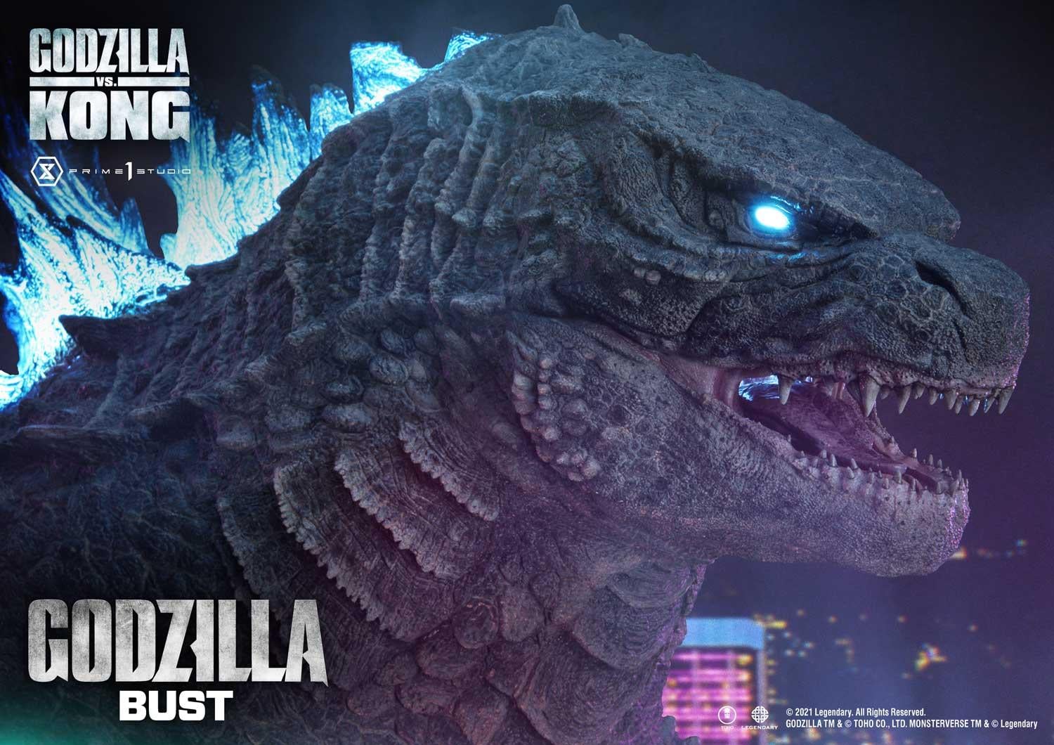 Life Size Bust Godzilla vs Kong (Film) Godzilla Bonus Version