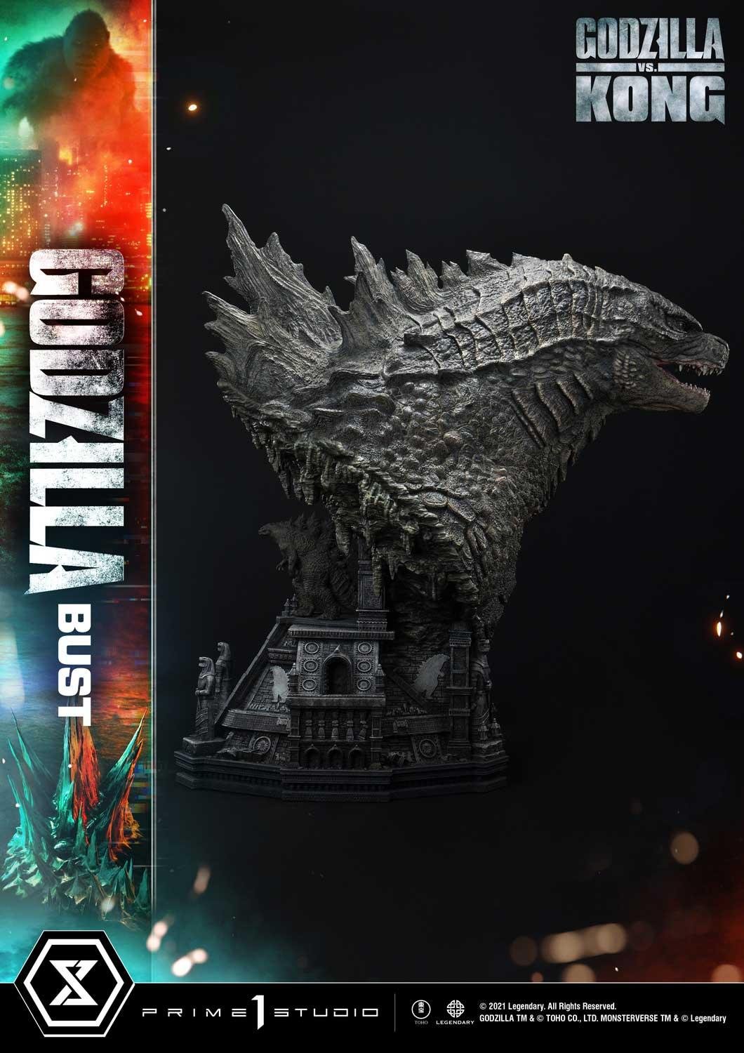 Life Size Bust Godzilla vs Kong (Film) Godzilla Bonus Version