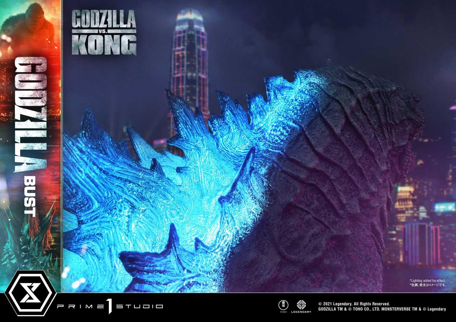 Life Size Bust Godzilla vs Kong (Film) Godzilla Bonus Version