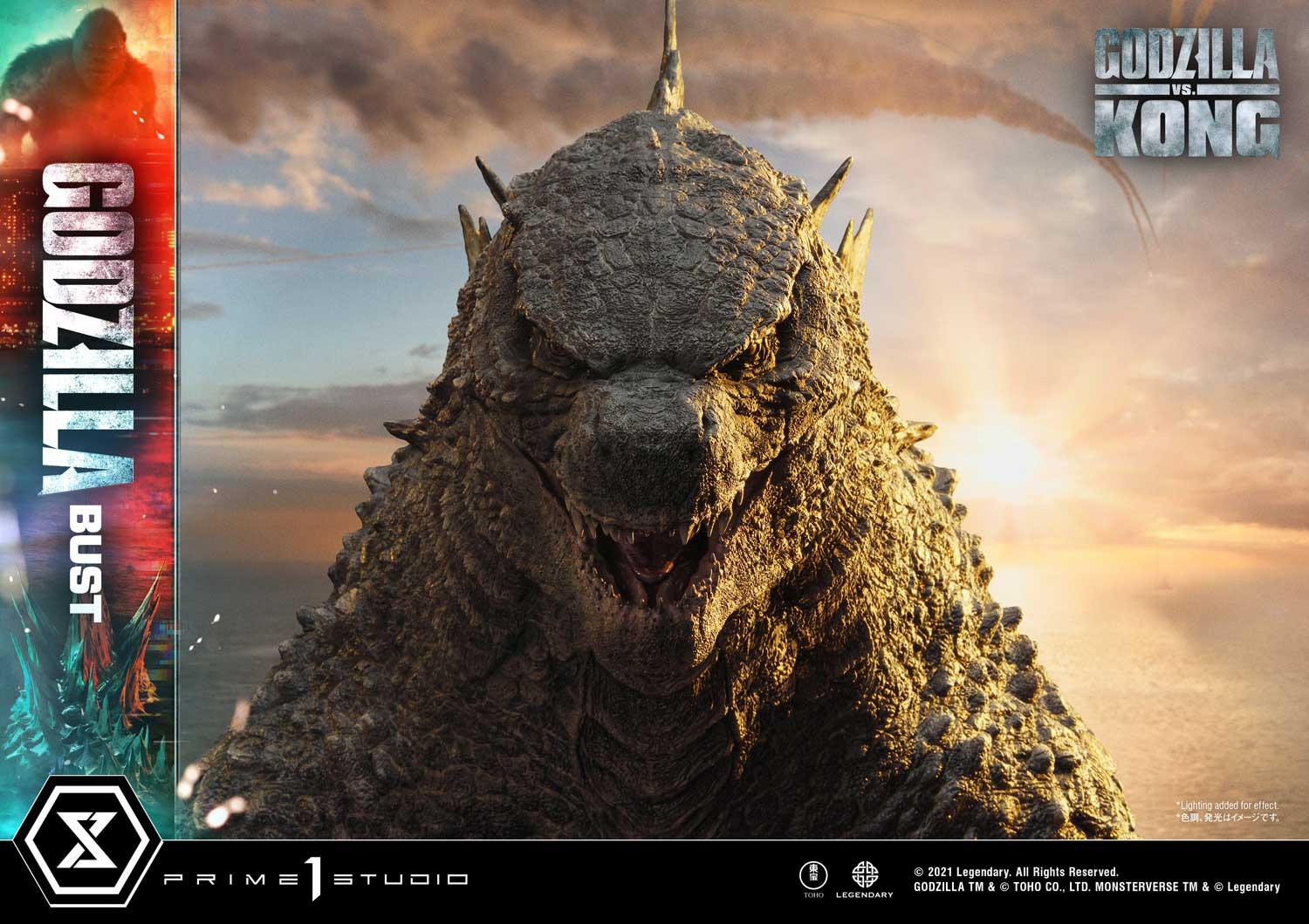 Life Size Bust Godzilla vs Kong (Film) Godzilla Bonus Version