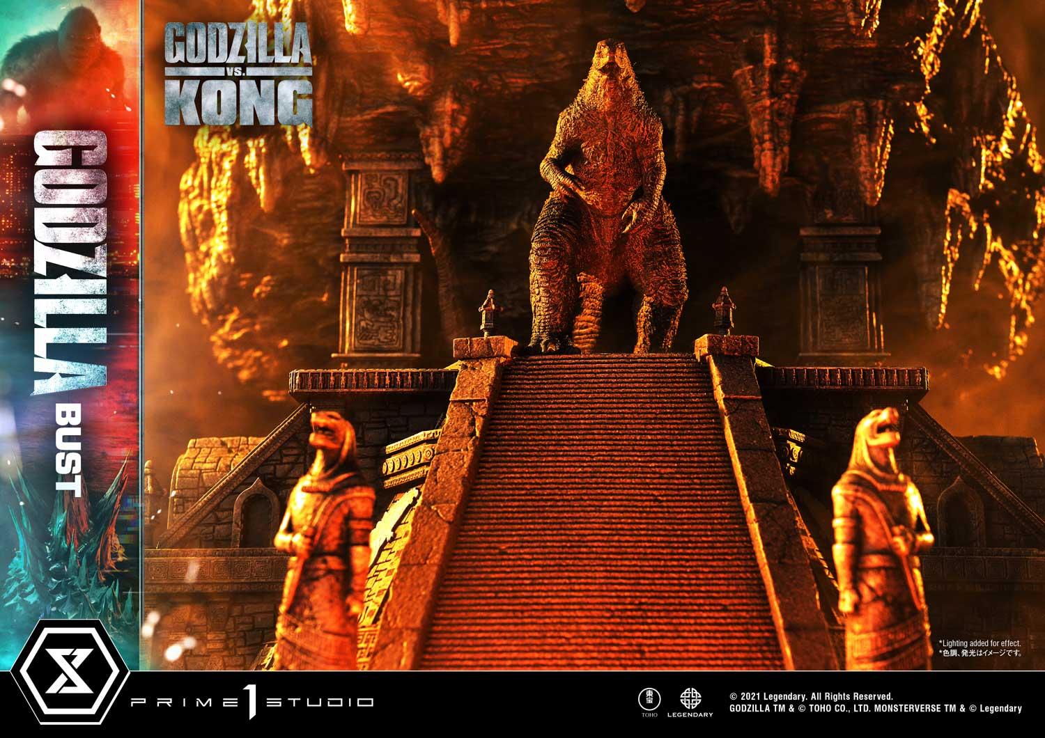 Life Size Bust Godzilla vs Kong (Film) Godzilla Bonus Version