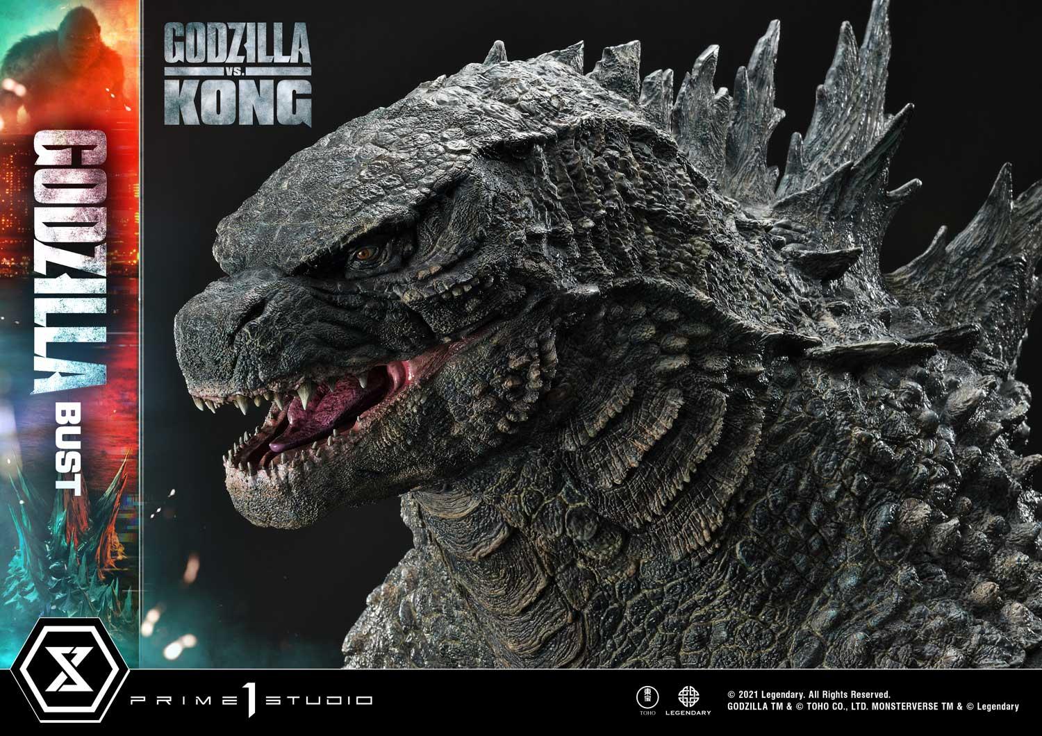 Life Size Bust Godzilla vs Kong (Film) Godzilla Bonus Version