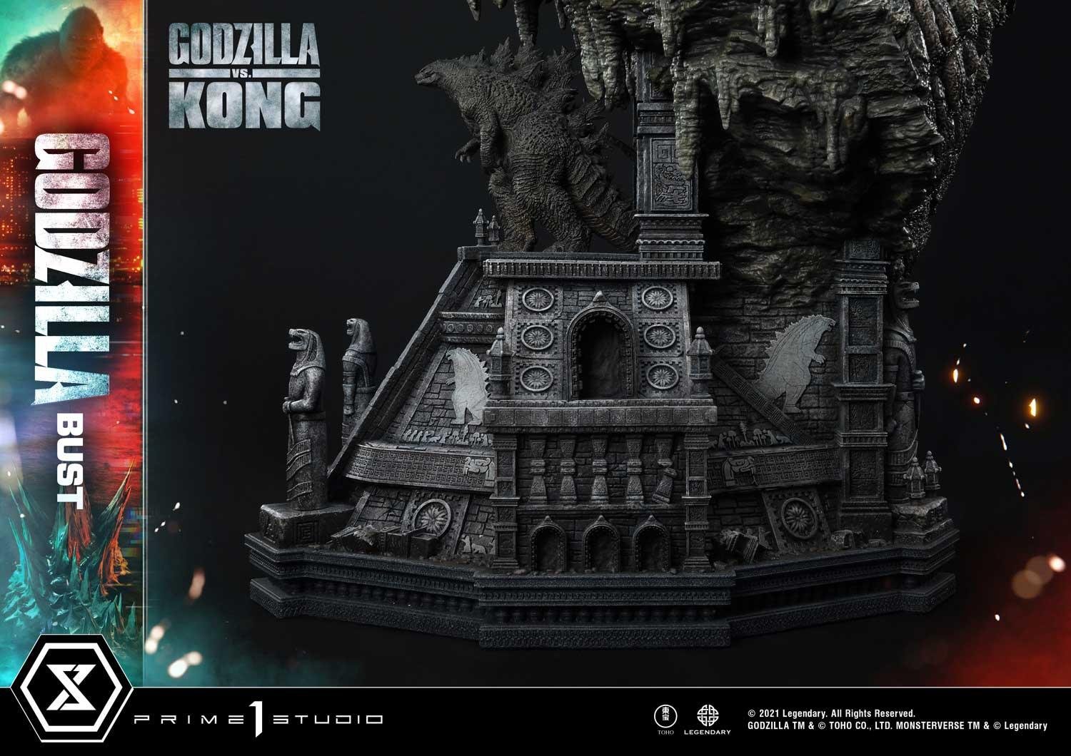 Life Size Bust Godzilla vs Kong (Film) Godzilla Bonus Version