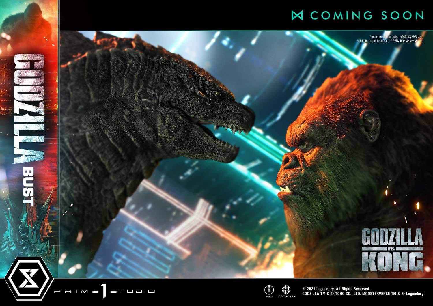 Life Size Bust Godzilla vs Kong (Film) Godzilla Bonus Version