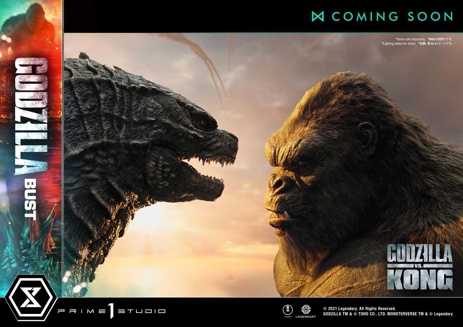 Life Size Bust Godzilla vs Kong (Film) Godzilla Bonus Version