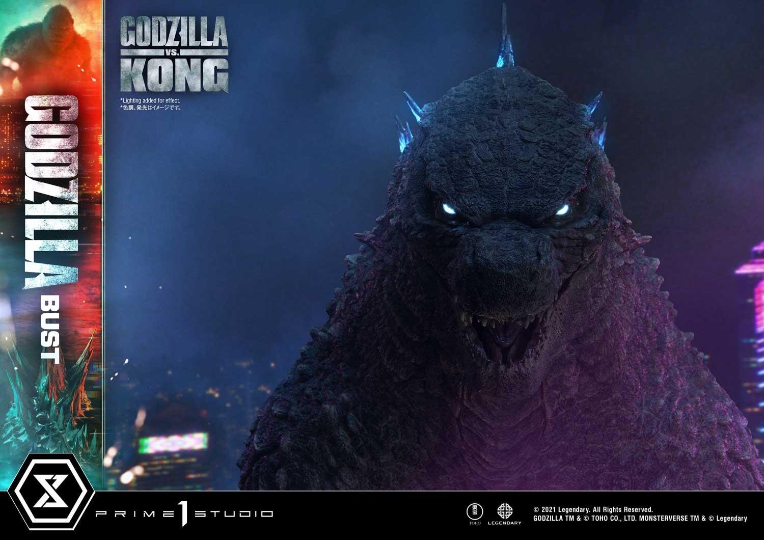 Life Size Bust Godzilla vs Kong (Film) Godzilla Bonus Version