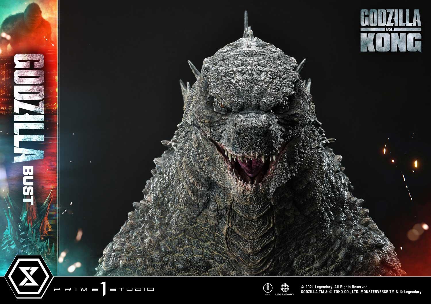 Life Size Bust Godzilla vs Kong (Film) Godzilla Bonus Version