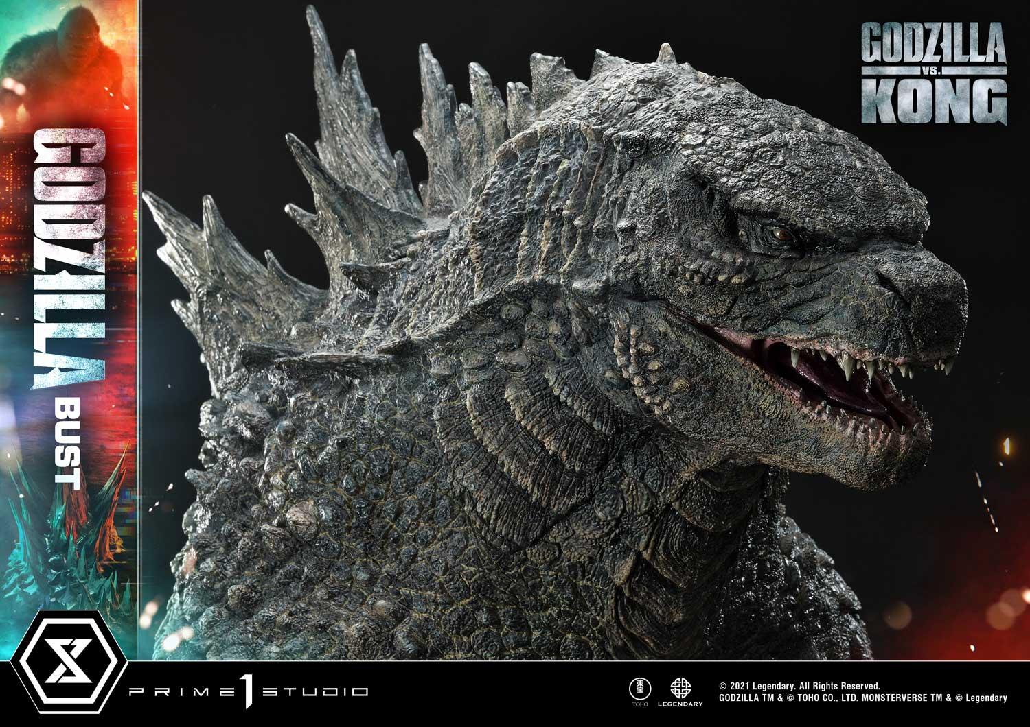 Life Size Bust Godzilla vs Kong (Film) Godzilla Bonus Version