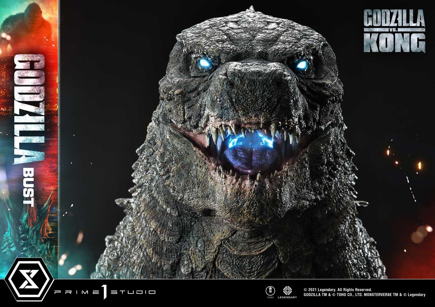 Life Size Bust Godzilla vs Kong (Film) Godzilla Bonus Version