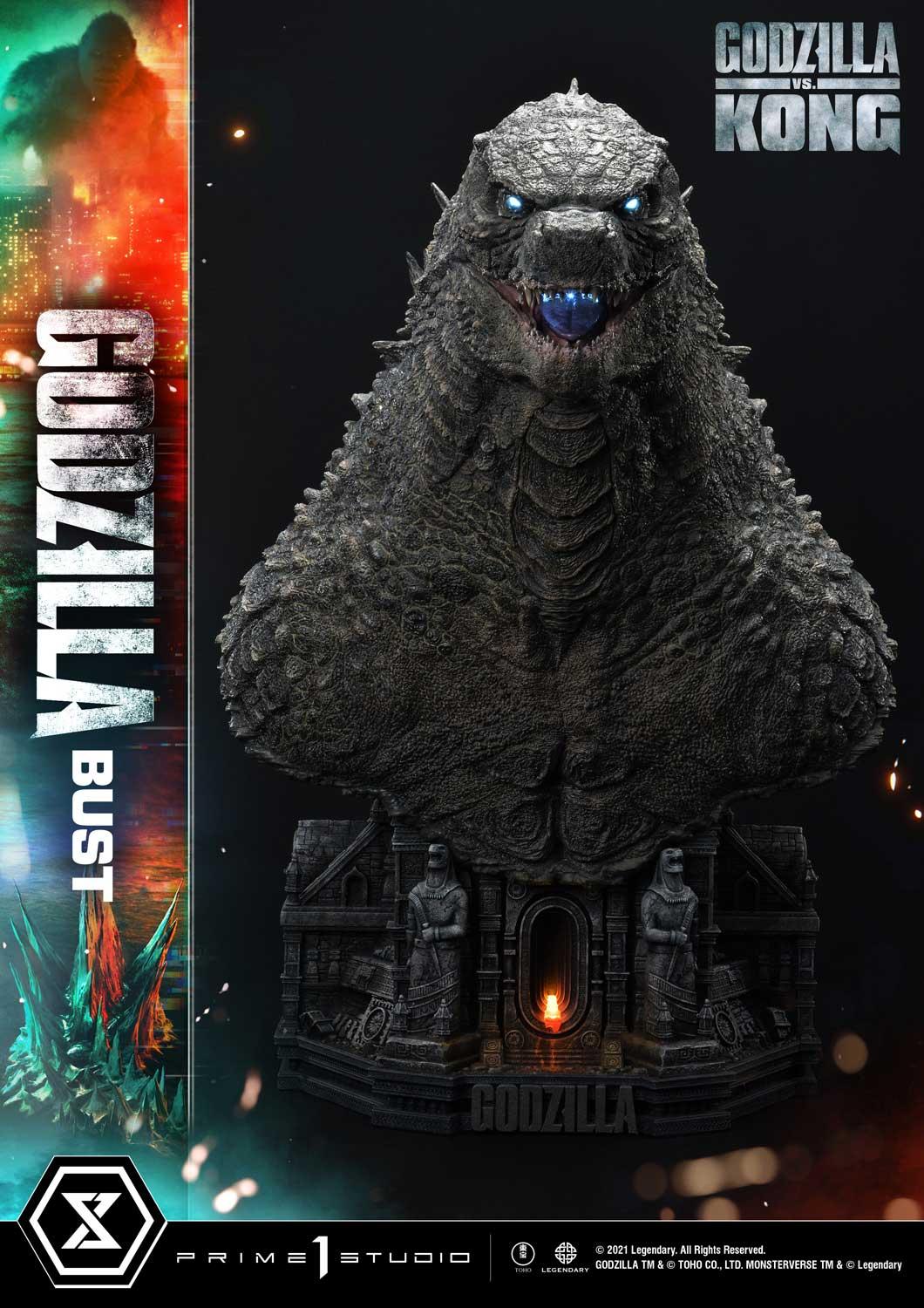 Life Size Bust Godzilla vs Kong (Film) Godzilla Bonus Version
