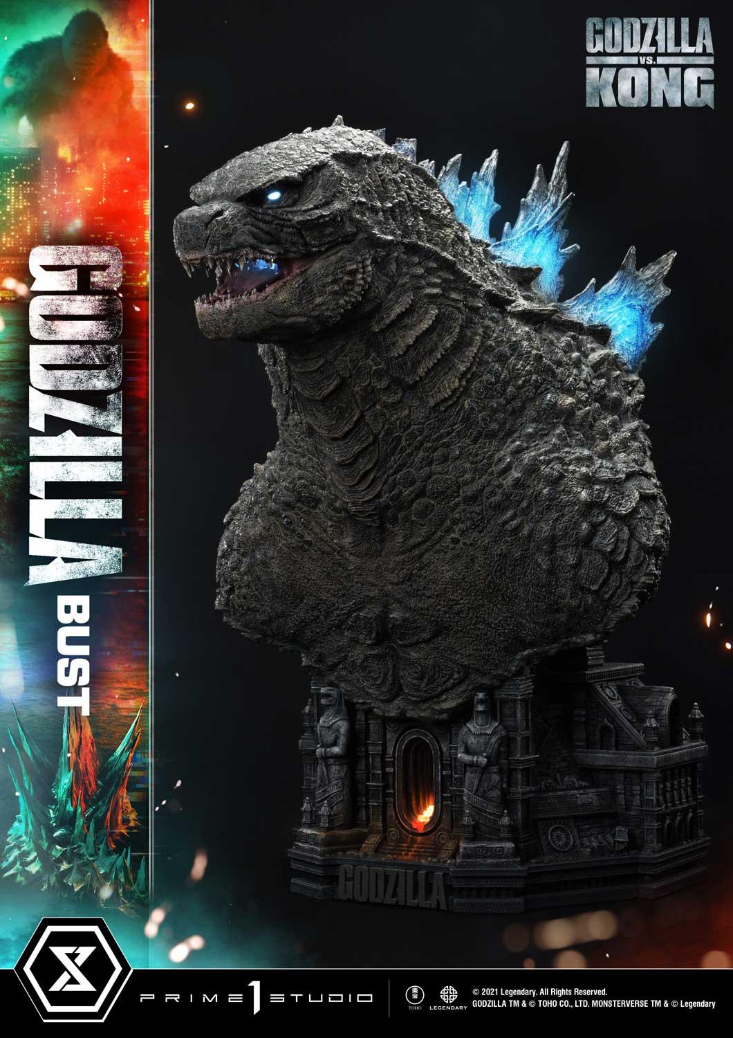 Life Size Bust Godzilla vs Kong (Film) Godzilla Bonus Version